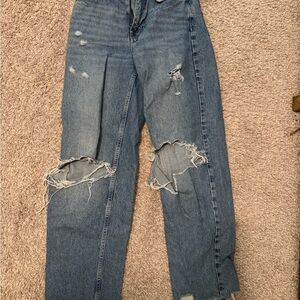 BDG Ripped Blue Boyfriend Jeans